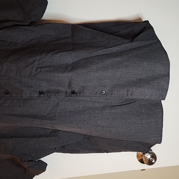 Hurley Button Down Shirt, Dark Gray, Size XL - Picture 4 of 7